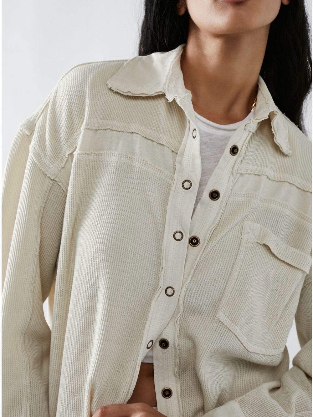 We The Free Angeles Shirt in Cream - Picture 4 of 7
